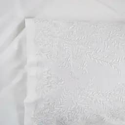 Набір постільної білизни з мереживом та покривалом піке Dantela Vita - Serafina krem кремовий євро - мініатюра 7