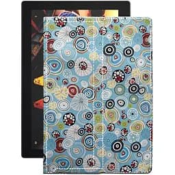 Чехол StatusCASE из экокожи для планшета Lenovo Tab 3 Plus X70L Круги-цветные