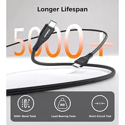 Кабель Choetech XCC-1008,USB 2.0, Power Delivery (PD), до 100 Ватт C-тато/C-тато, 1.8 м. (XCC-1008) - мініатюра 8