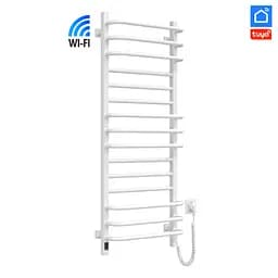 Электрический полотенцесушитель Navin Грандис 480x1200 Sensor с Wi-Fi, правая с таймером, белая 12-112033-4880, Белый, Правое, Электронный