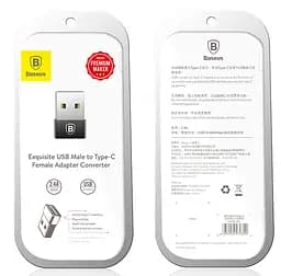 Перехідник Baseus USB тато Type-C мама Exquisite - мініатюра 2