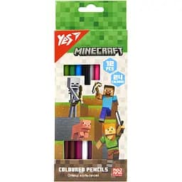 Карандаши цветные Yes Minecraf 24 цветов 12 шт. (290763)
