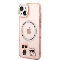 Чехол Karl Lagerfeld MagSafe Karl and Choupette для iPhOne 14 Plus Pink