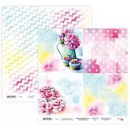 Бумага для скрапбукинга "Floral Poem" 18 двухсторонняя 30.48х30.48см 200г/м² Rosa Talent