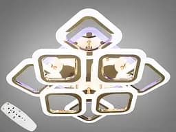 Светодиодная люстра Смарт светильник с пультом, 110Вт, золото.