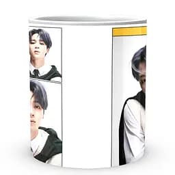 Кухоль GeekLand Bangtan Boys BTS Jimin Чимін Колаж CP 04.476.703 330 мл білий - мініатюра 2