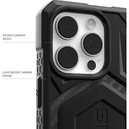 Протиударний чохол UAG Monarch Pro MagSafe (Original) для iPhone 16 Pro (6.3") Carbon Fiber 114456114242 - мініатюра 12