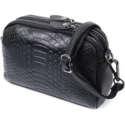 Компактная сумка для женщин Vintage на два отделения из натуральной кожи 19х12х7 см sum0027553