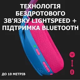 Навушники Logitech G435 Lightspeed Wireless Gaming Headset Blue (981-001062) - мініатюра 3