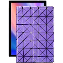 Чохол StatusCASE з екошкіри для планшету Teclast P20 HD Фіолетовий ромб