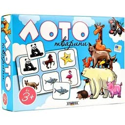 Детское лото Strateg Животные 30579 54 фишки 9 планшетов