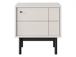 Тумба приліжкова Perfect Home Джапанді / Japandi S54 1-дверна Кашемір (PFH-091467) - мініатюра 4
