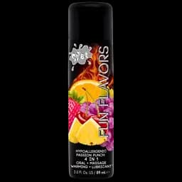 Розігріваючий їстівний лубрикант 4в 1 Wet Fun Passion GleitGel (Фрукти) 89 мл