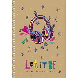 Тетрадь для записей Student А5, в клеточку, спираль, 96 л., Let it be (A5-SC-096-6101K)