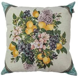 Подушка декоративна Прованс Verna Фрукти в ромбі, гобеленова, 45х45 см (30037)