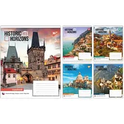 Зошит учнівський "Historic Horizons" Yes 767884 36 аркушів Різнокольоровий 1 шт. в асортименті