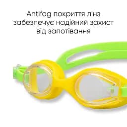 Дитячі окуляри для плавання Renvo Apure Anti-fog JR Жовтий Салатовий OSFM (1SG100-1108) - мініатюра 5