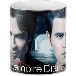 Кухоль GeekLand The Vampire Деймон та Стефан Фанкарт VD.002.23 330 мл білий