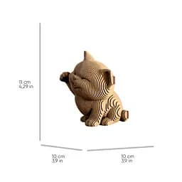 MANEKI KITTEN - Картонний 3Д пазл Cartonic - мініатюра 3