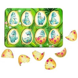 Деревянный пазл-вкладыш Эмоции Динозавриков Ubumblebees (ПСД041) PSD041, 8 яиц