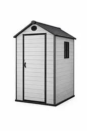 Хозблок-сарай пластиковый BKS 4х6FT с двускатной крышей 224 × 147 × 197 см (В×Ш×Г)