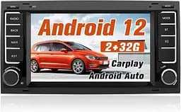 Автомобильное радио AWESAFE для VW Touareg Transporter T5 Multivan, система Android 12, 7-дюймовый сенсорный экран, 2+32G