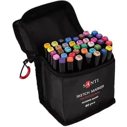 Набор маркеров Santi спиртовые в сумке 40 шт. (390778)