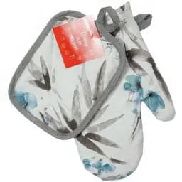 Набір Прованс рукавичка та прихватка Сині квіти (38843)