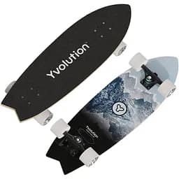 Скейтборд Yvolution Fishtail Cruiser LED 76 см синій (YS52B2)