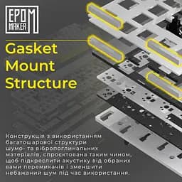 Клавіатура Epomaker TH80 PRO V2 Sea Salt Silent Black механічна бездротова (TH80-PROV2-B-SS) - мініатюра 16