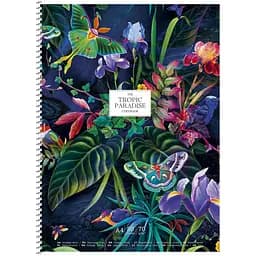 Колледж-блок Student, А4+, в клеточку, спираль, 80 л., tropic (A4-080-6704K)