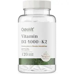 Вітаміни та мінерали OstroVit Vege Vitamin D3 4000 +K2, 120 вегакапсул