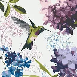 Комплект картин за номерами Riviera Blanca Веселковий сад (ITR-078) 3 шт в наборі