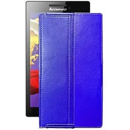 Чехол StatusCASE из экокожи для планшета Lenovo Tab 2 A7-10 Синий