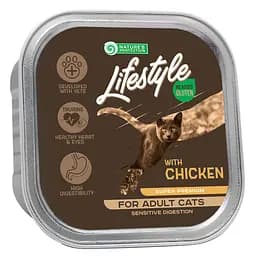 Вологий корм для кішок з куркою Nature's Protection Lifestyle Sensitive Digestion with chicken 85 г