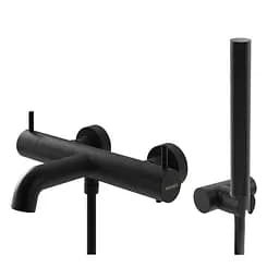 Термостат для ванни Kohlman Axel black настінний KPL-QW710AB Чорний матовий