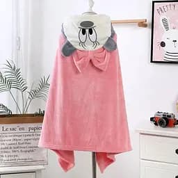 Дитячий рушник - куточок з капюшоном мікрофібра 140*70 см Мінні Маус