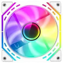 Вентилятор 120 мм GameMax FN12A-S2I-W білий 120х120х25 мм ARGB підсвічування 800-1600 об/хв до 31.21 дБ 4-pin (PWM)/3-pin