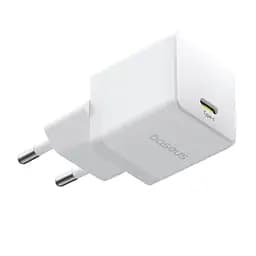 Мережевий зарядний пристрій Baseus Palm Fast Charger 1C 20W EU Moon білий (with Baseus Mini білий Cable USB-C to USB-C 60W - мініатюра 3