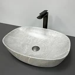 Умивальник VBI Olbia gray stone накладний VBI-014300, Сірий - мініатюра 3