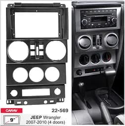 Перехідна рамка Jeep Wrangler Carav 22-569 - мініатюра 3