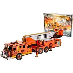 Деревянный 3D конструктор Пожарная машина PuzzleOk Puz-00921 318 деталей