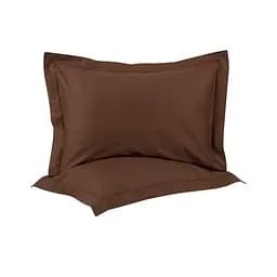 Наволочки сатин Lotus Home - Dakota Modern шоколадный 50x70+5 (2 шт)