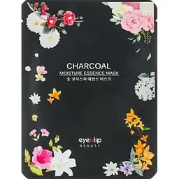 Тканинна маска для обличчя Eyenlip Charcoal з деревним вугіллям 10 шт.