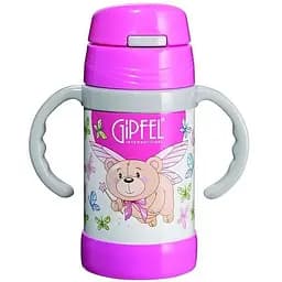Вакуумний дитячий термос Gipfel Conto 260 мл рожевий (8137)