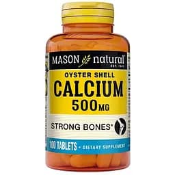 Кальцій з мушлі устриці Mason Natural 500 мг 100 таблеток