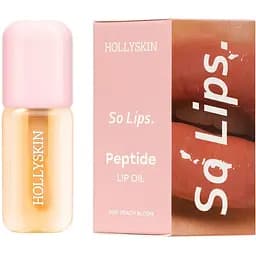 Зволожувальна олія для губ Hollyskin So Lips. Peptide Lip Oil 002. Peach Bloom (0418h)