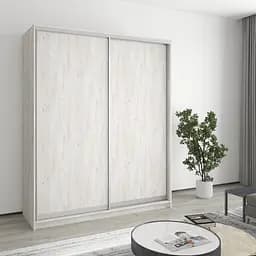 Шкаф-купе двухдверный MebelStar Комбо AL 2ДСП 170x60x210 см Аляска серый (MBS-2720)