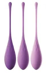 Набор вагинальных шариков Pipedream Kegel Train-Her Set, 3 шт., фиолетовый