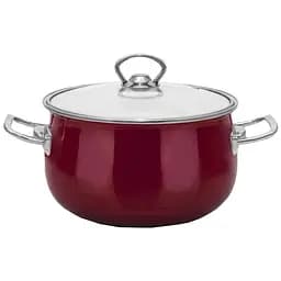 Кастрюля Idea Home Red с крышкой, 22 см, 5 л (6832887)